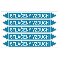 Značení potrubí, stlačený vzduch